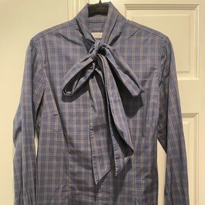Stenströms dress shirt with bow size 10